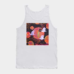 Three Cosmic Birds Digitally Altered Version of Original Work 2 Tank Top